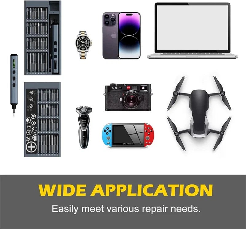 68 in 1 Magnetic Electric Screwdriver Set with 5 Torque Controlled Drill Bits