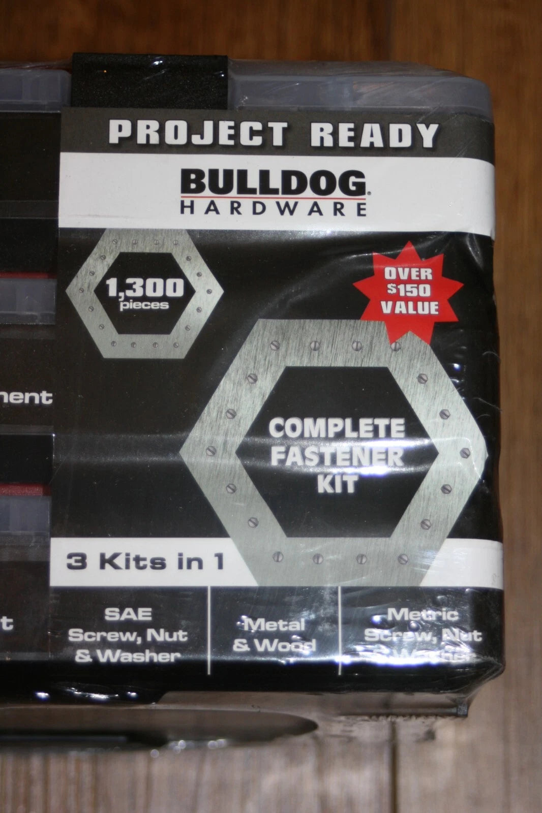 Bulldog 1300 Piece SAE & Metric Screws, Nuts, & Washers Complete Fastener Kit