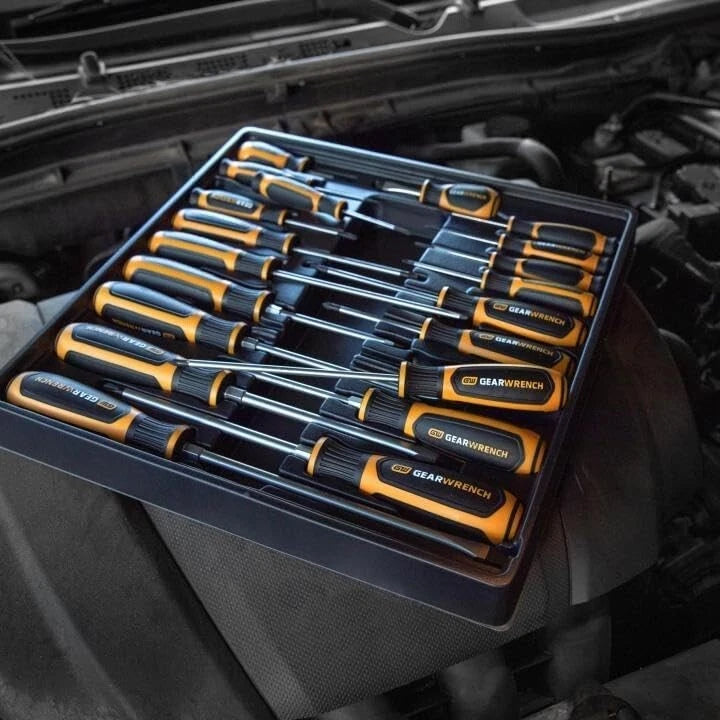 20 Pc. Phillips/Slotted/Torx Dual Material Screwdriver Set - 80066H