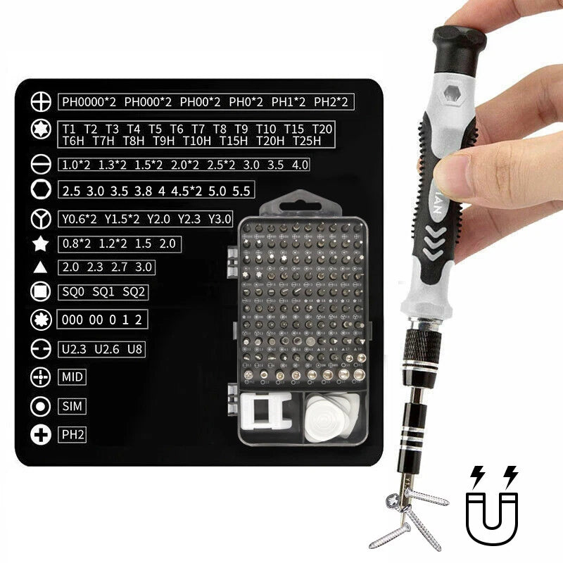 117 In 1 Magnetic Precision Screwdriver Set Pc Phone Electronics Repair Device