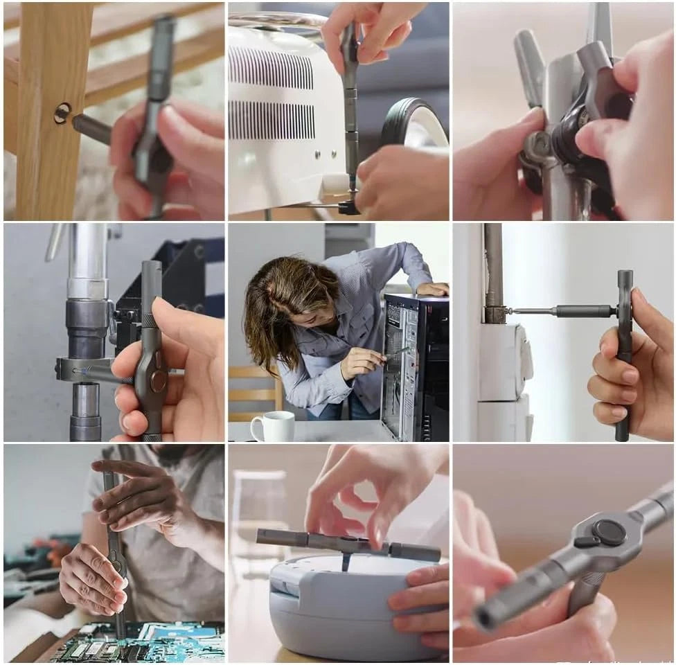 42 in 1 Magnetic Screwdriver Set, DIY Ratchet Screwdriver Set, Multi Bit Magneti