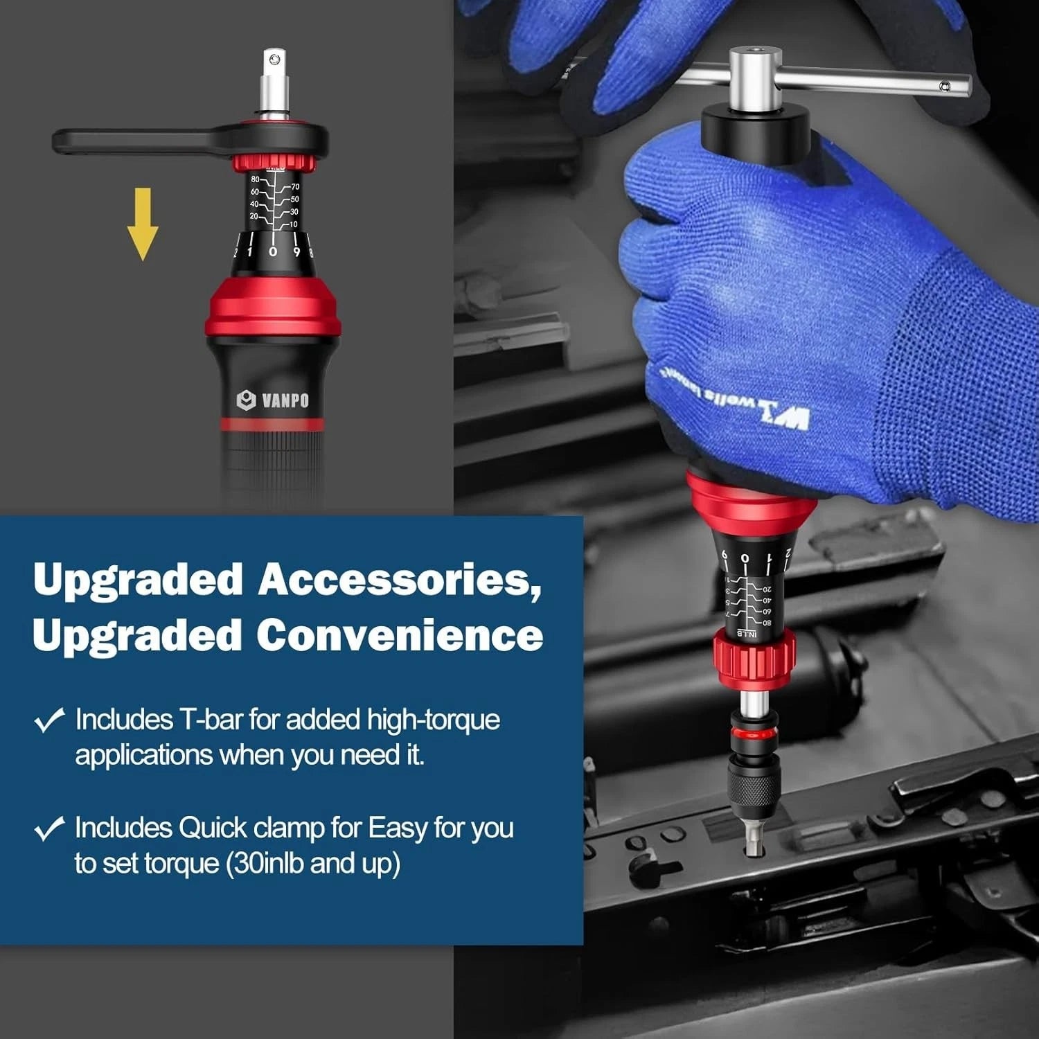 64-Piece Precision Torque Screwdriver Set 10-80 in-lb for Electronics & DIY