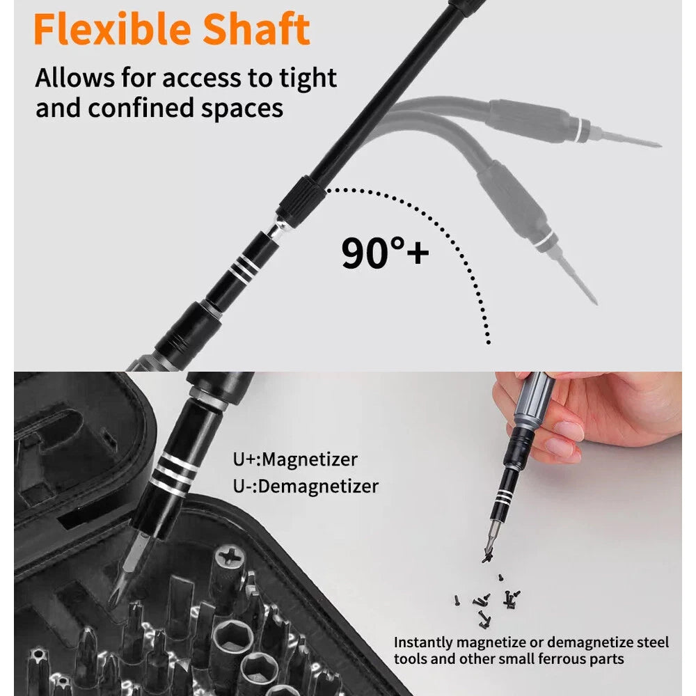 130 in 1 Precision Screwdriver Set PC Phone Laptop Electronics Repair Tool Kit