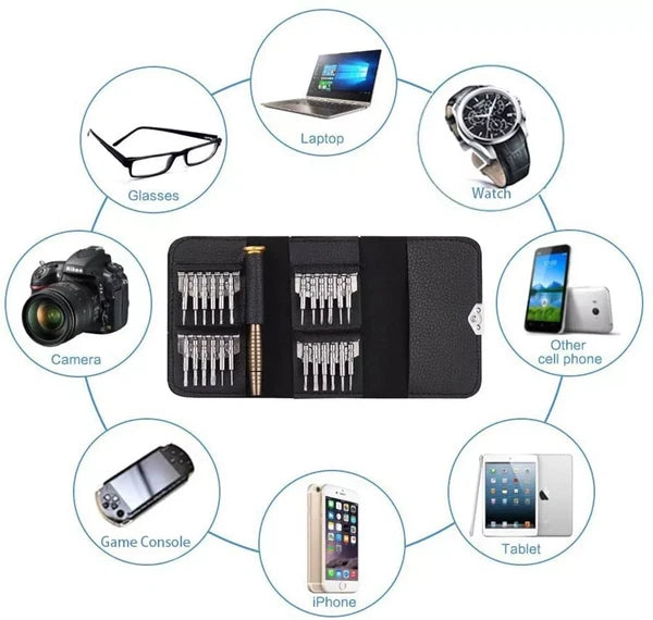 25 in 1 Small Screwdriver Set Mini Pocket Screwdriver kit for Repair Electronics