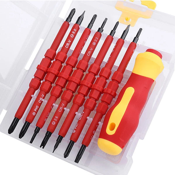 8pcs Electrician Insulated Magnetic Screwdriver Set Electrical Hand Screwdriver