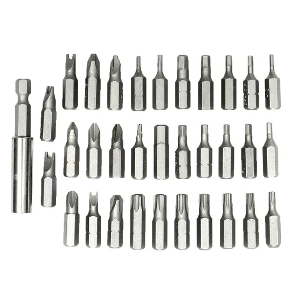 33 Tamper Proof Security Torq Hex Star Spanner Tri Wing Screwdriver Tool Set