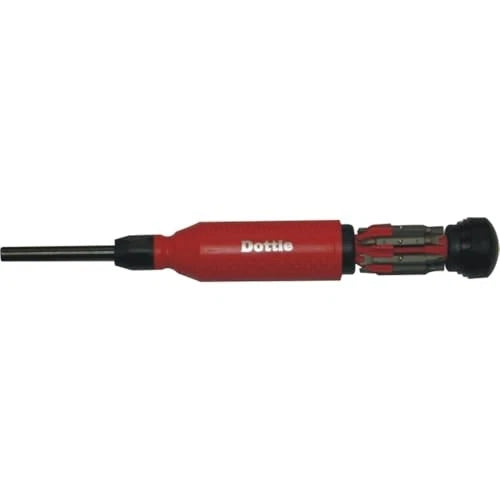 L.H. Dottie D151TP Tamper Proof 15 in 1 Screwdriver, Red Cap/Black Body