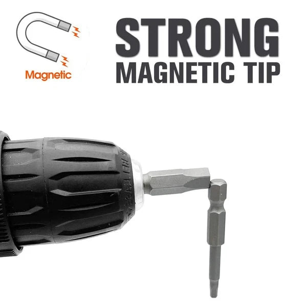 10-Piece Magnetic Pentagon Head Screwdriver Bit Set Metric Sizes 1/4 Inch Hex...