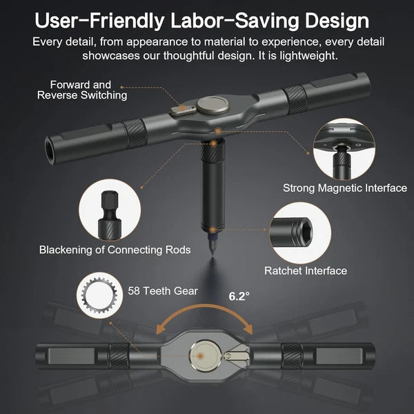 42 in 1 Magnetic Screwdriver Set, DIY Ratchet Screwdriver Set, Multi Bit Magneti