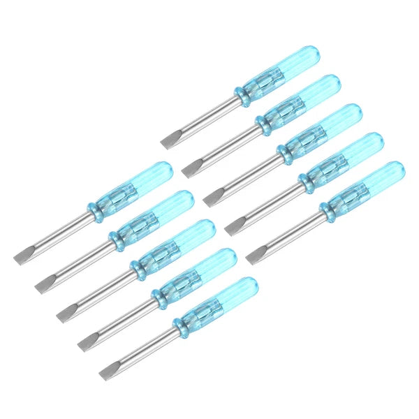 10Pcs 3.0mm Mini Slotted Screwdriver 45mm Length for Small Appliances Repair