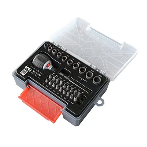 Kaneko Seisakusho Anex No. 307-S1 Minista 72 Starby Ratchet Screwdriver Set