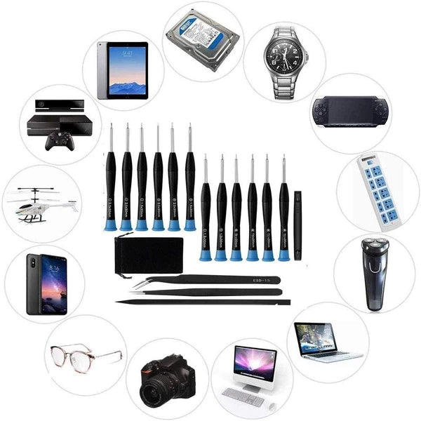 12 Piece Screwdriver Set Precision Tools For Electronics And Computer Repair