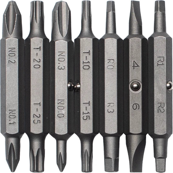 Megapro Screwdriver Replacement Bit Set Phillips Flat Torx Square 151NAS