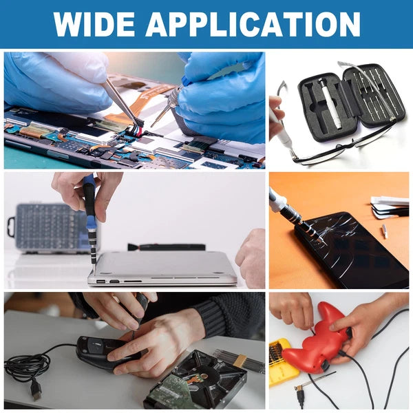 123 in 1 Magnetic Precision Screwdriver Set Electronics Repair Tools Kit, Red