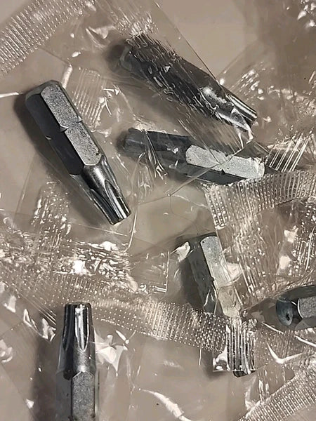 20 Pack of T25 Single End Torx Screwdriver Star Bits - 1 Inch Long - 20 Count