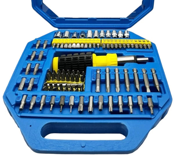 101 Pcs Pro Screwdriver Socket Set Metric Bit Driver Set Ratchet Torx Hex Wrench
