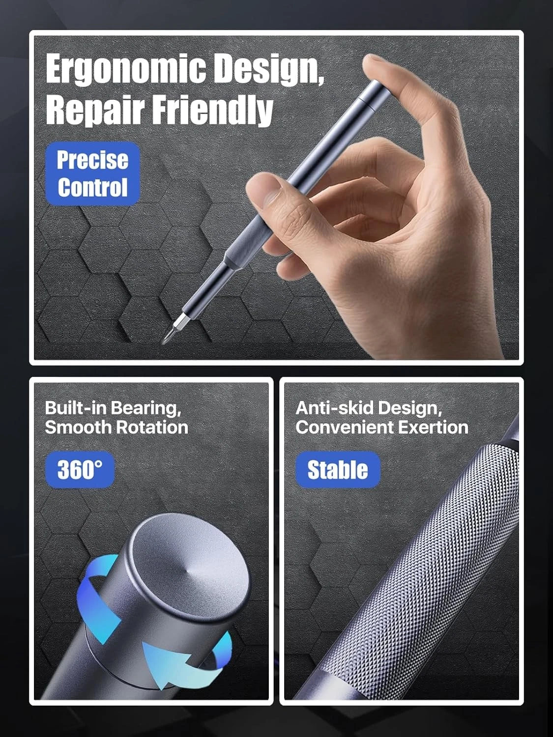 37-In-1 Precision Screwdriver Set, [Super Durable] Magnetic Small Screw Driver,