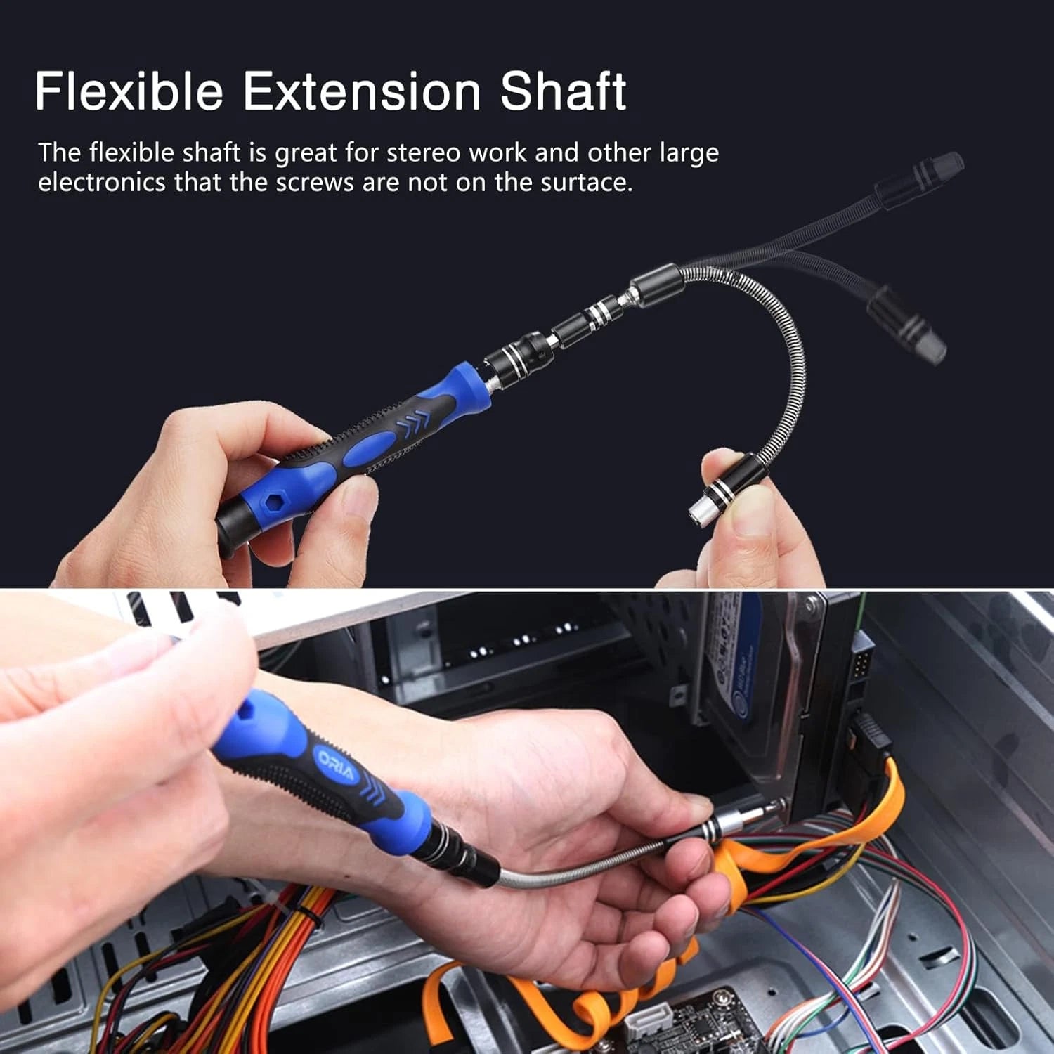 ORIA Precision Screwdriver Set, 61 in 1 Small Screwdriver Set with 57 Precision