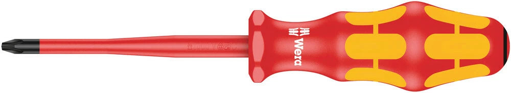 Wera Kraftform VDE Insulated SLIMLINE Screwdriver Phillips, Pozi, Slotted Slim