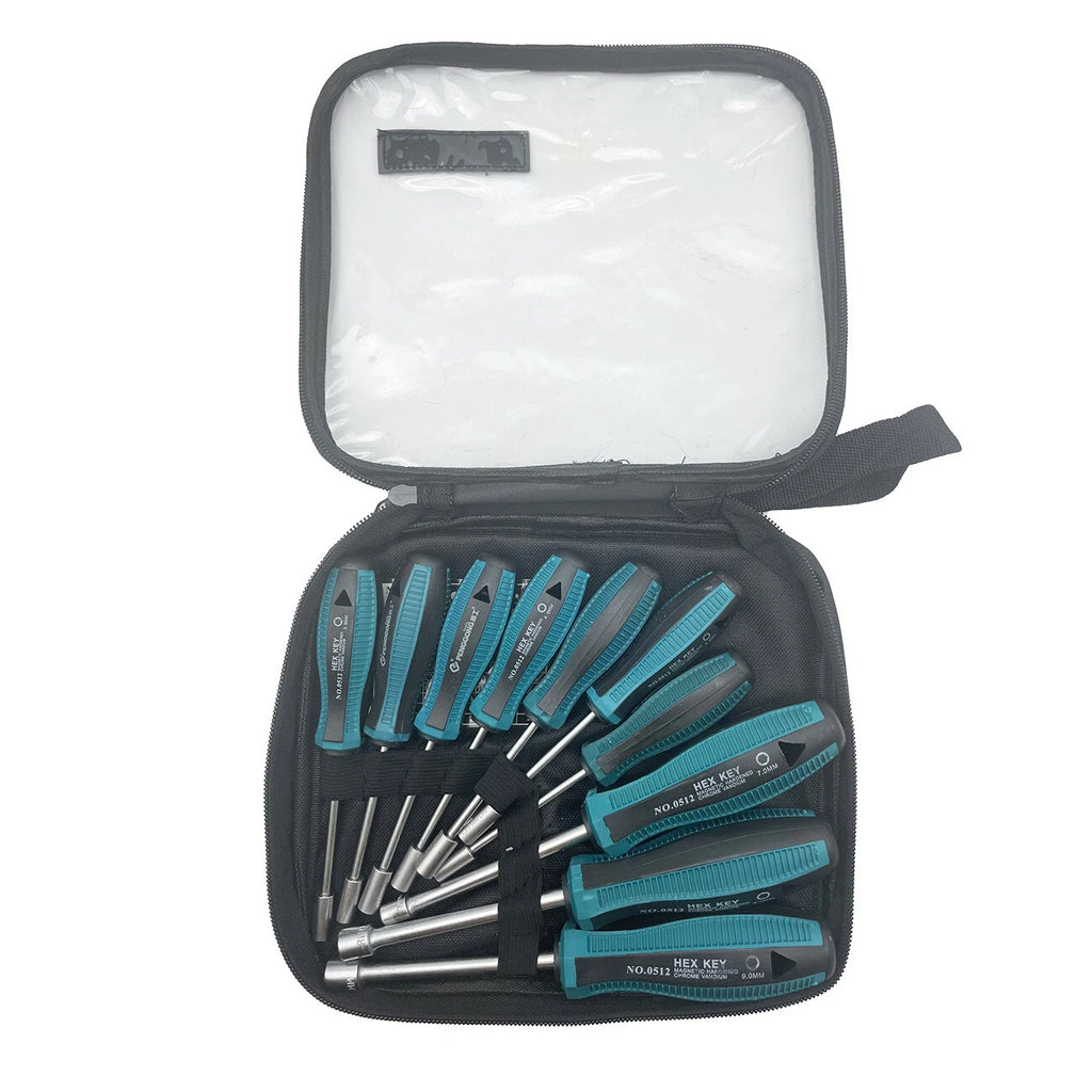 10pcs Screwdriver Set Socket Hex Torque Wrench Multitool Hex 3-9MM Repair Tools