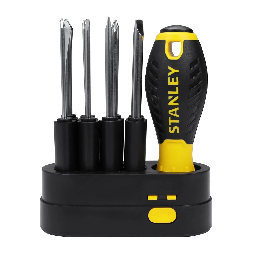 STANLEY 9-Way Screwdriver Set with Storage Case for Home, DIY, Professional