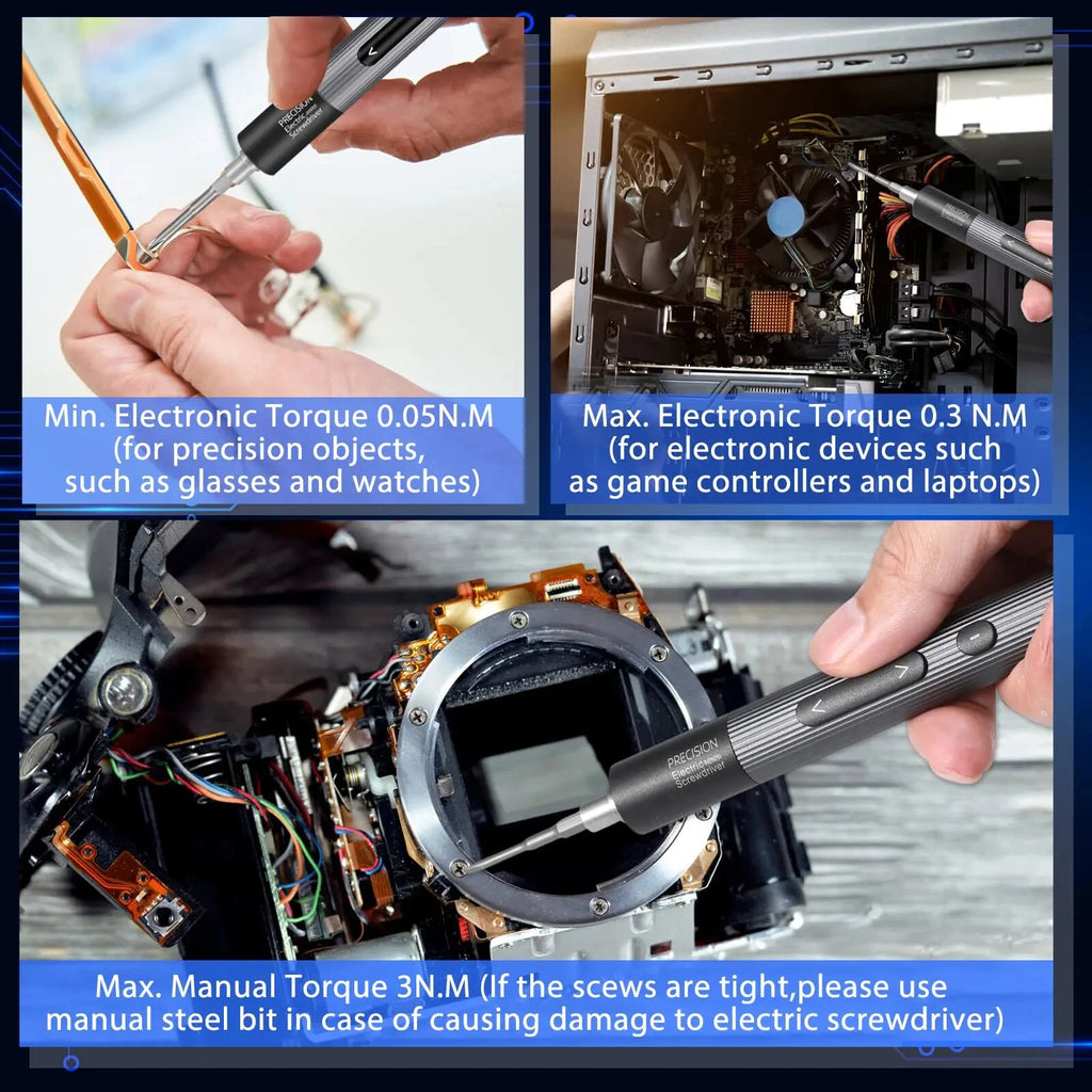 Precision Electric Screwdriver Set 59 in 1 Repair Tool Kit with 54 Magnetic Bits