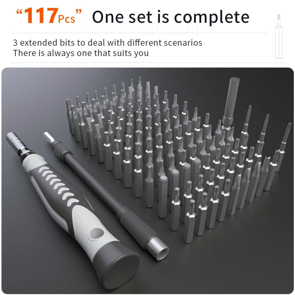 130 in 1 Precision Screwdriver Set PC Phone Laptop Electronics Repair Tool Kit