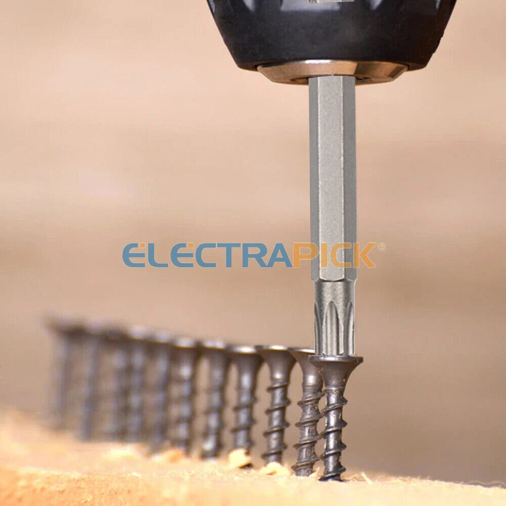 11PC Torx Bit Set Quick Change Connect Impact Driver Drill Security Tamper Proof