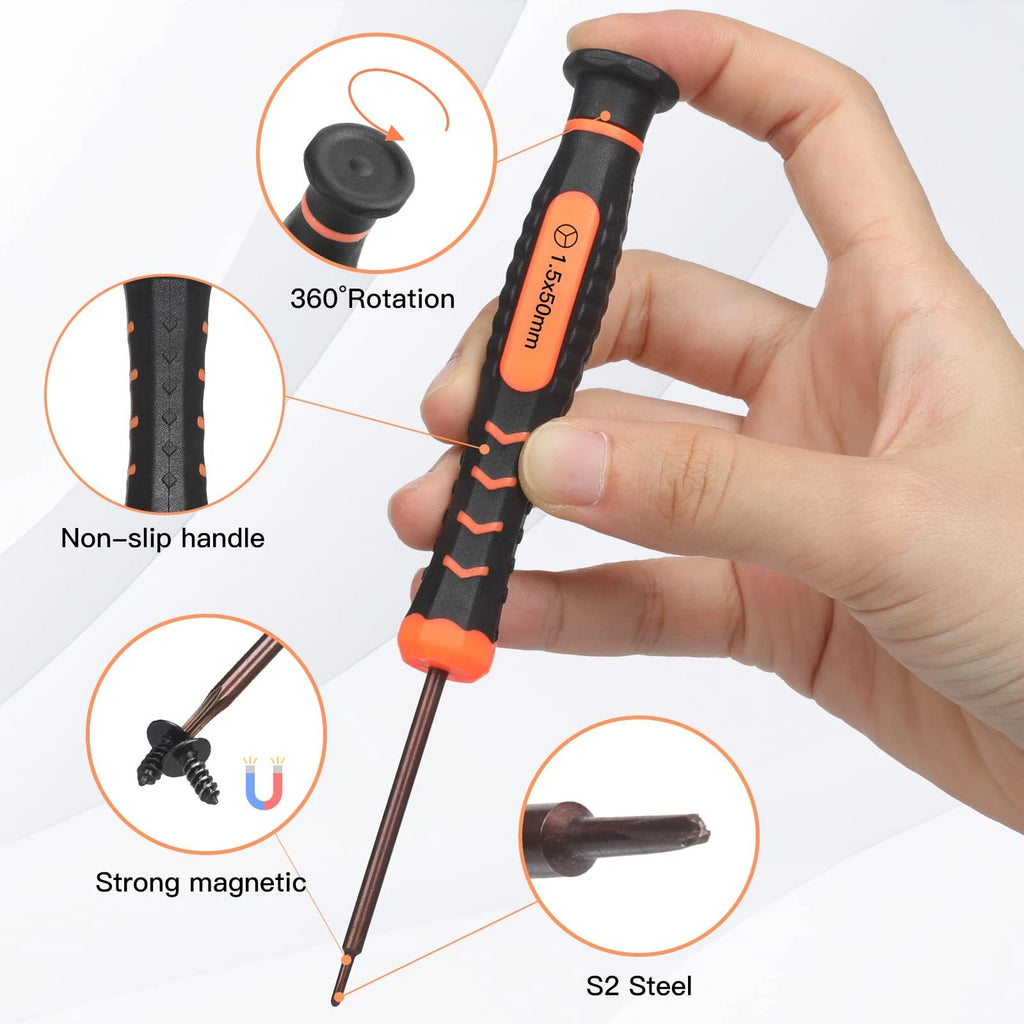 6-Piece Screwdriver Kit for Switch Console Repair with Triwing & Phillips Tools