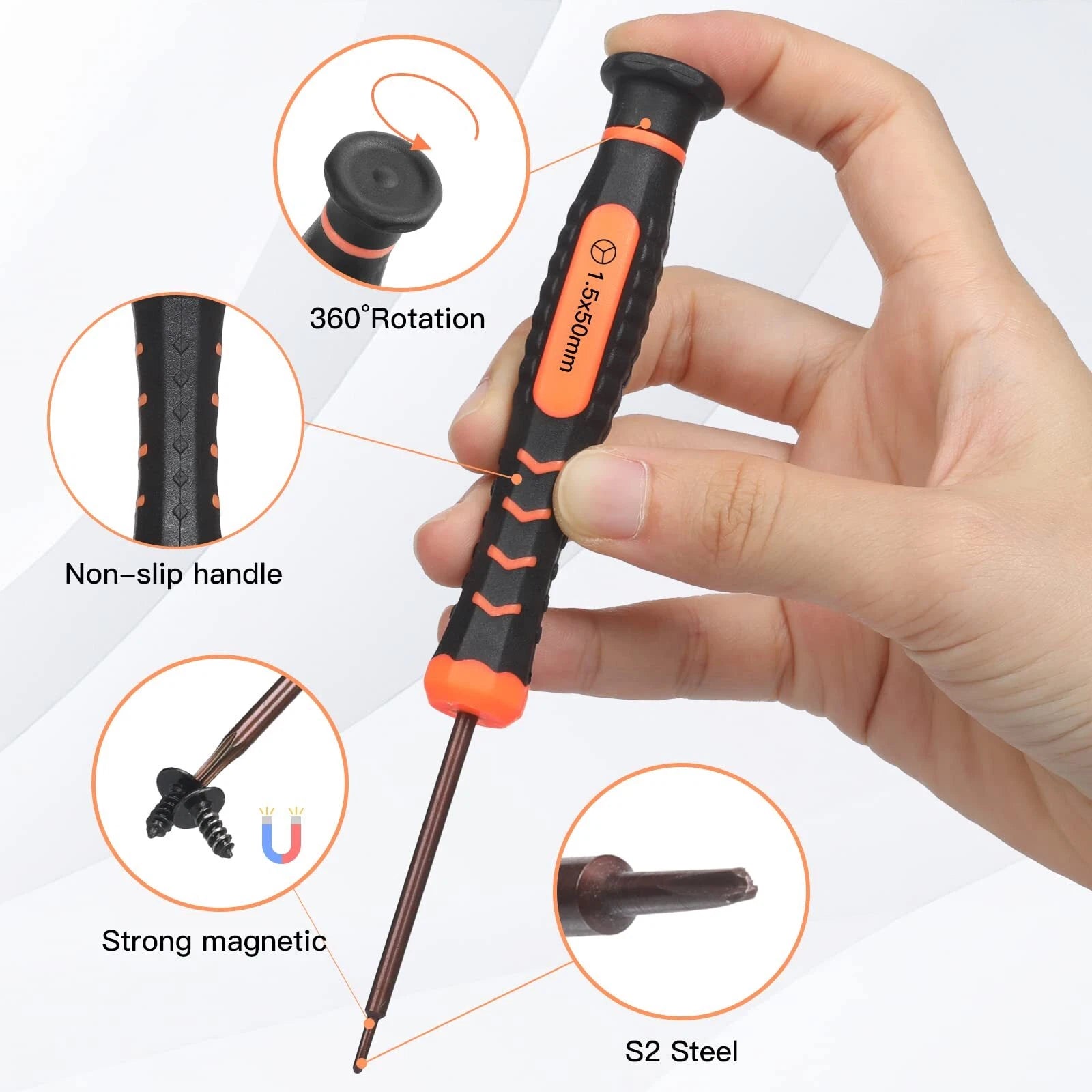 6-Piece Screwdriver Kit for Switch Console Repair with Triwing & Phillips Tools