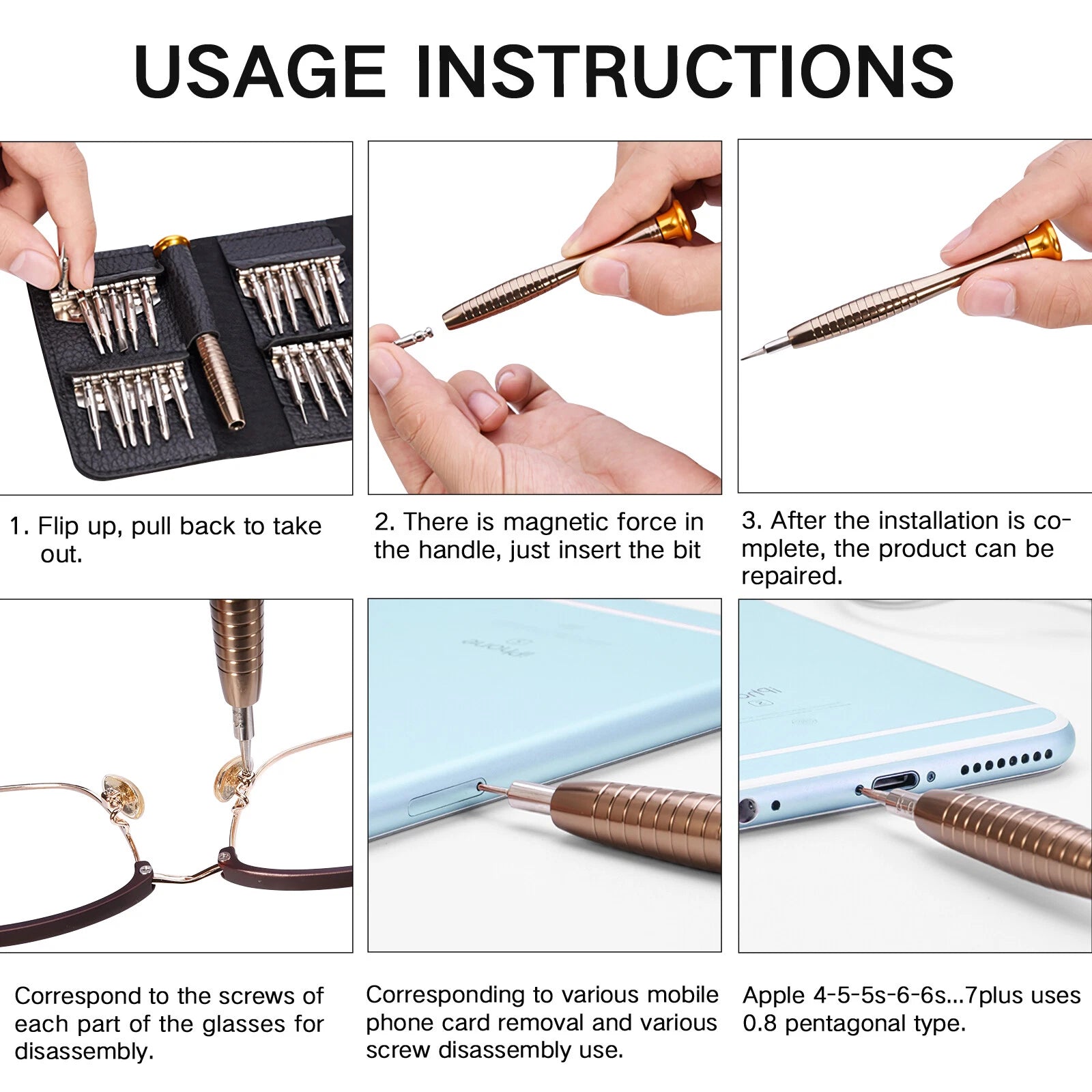 25 in 1 Small Screwdriver Set Mini Pocket Screwdriver kit for Repair Electronics