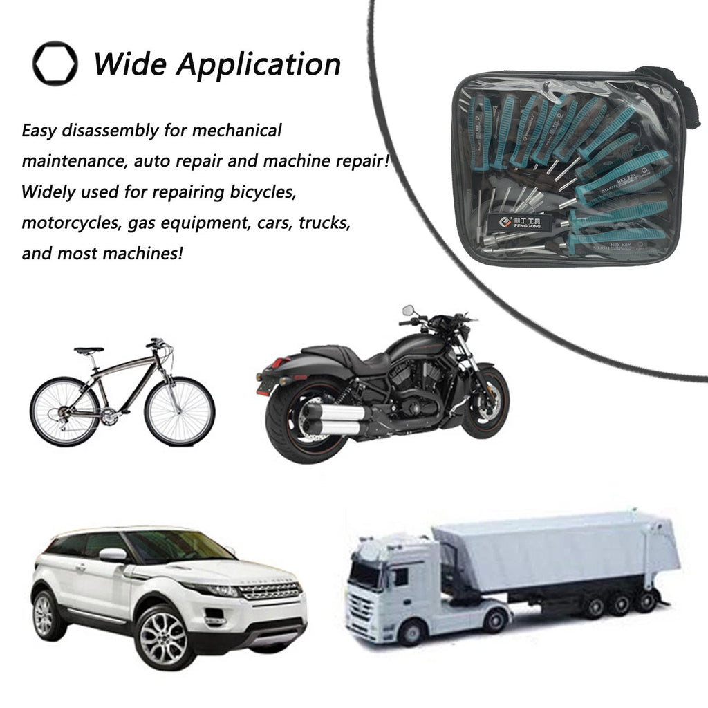 10pcs Screwdriver Set Socket Hex Torque Wrench Multitool Hex 3-9MM Repair Tools