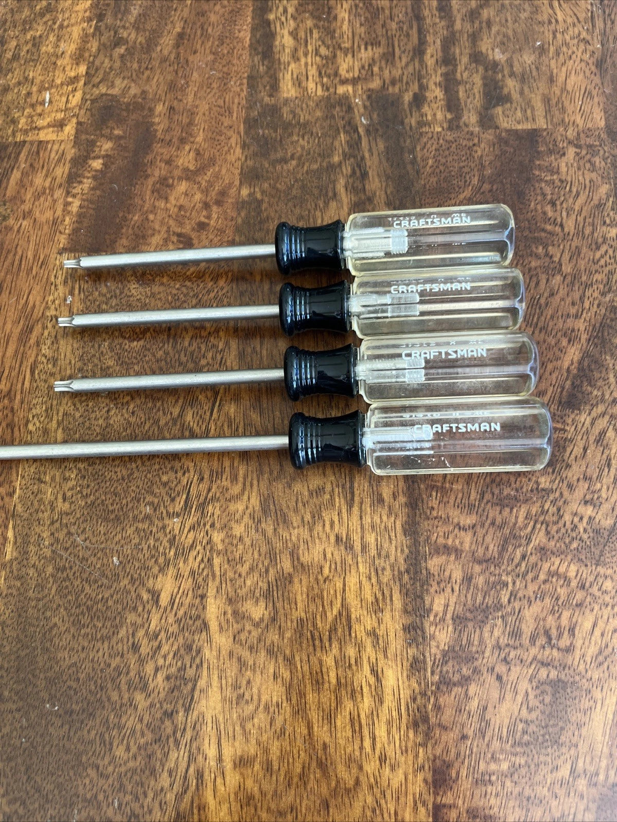 Vintage Craftsman Torx Screwdriver Set of (4) T10-T25 WF Series USA