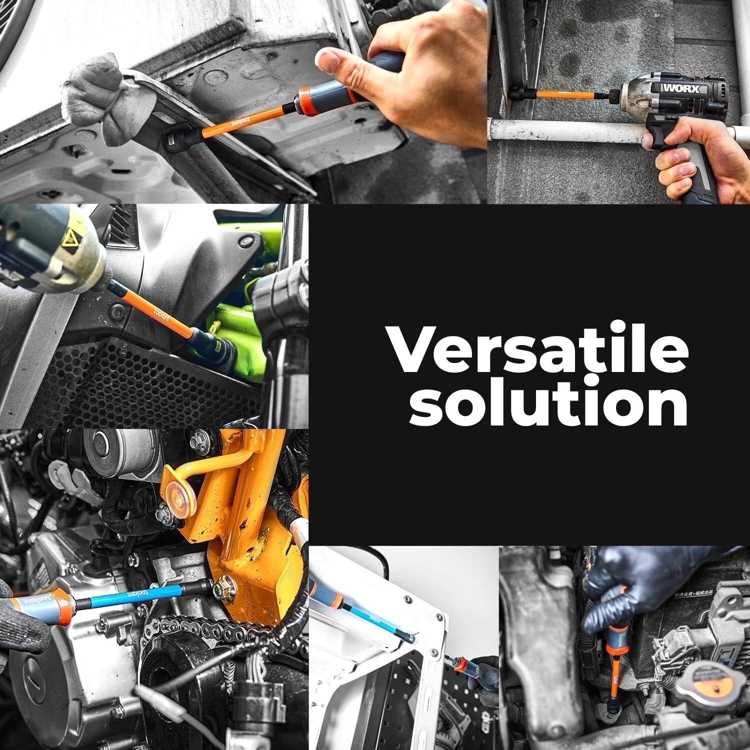 Toolant 21Pcs Extra Long Nut Driver Bit Set, Sae/Metric Magnetic Nut Driver Set