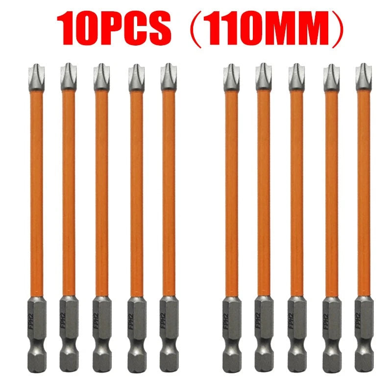 Super Strong Magnetic Special Slotted Cross Screwdriver Bit For Electrician FPH2