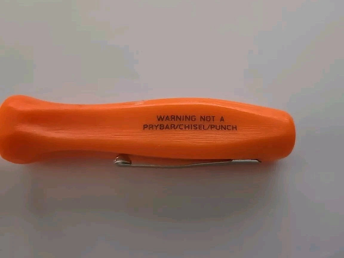 Orange Snap on tools Pocket screwdrivers per order pocket Clip SDD204 NEW!!!!!!!