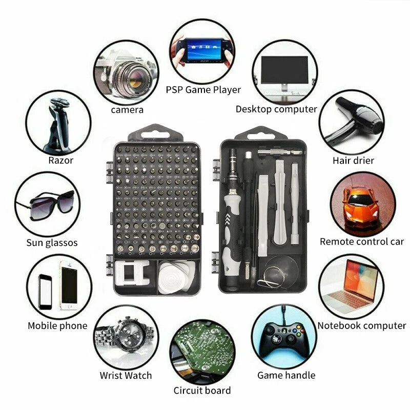 117 In 1 Magnetic Precision Screwdriver Set Pc Phone Electronics Repair Device