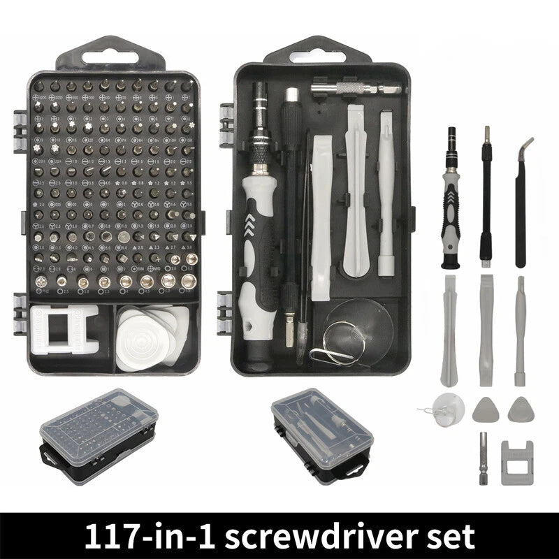 117 In 1 Magnetic Precision Screwdriver Set Pc Phone Electronics Repair Device