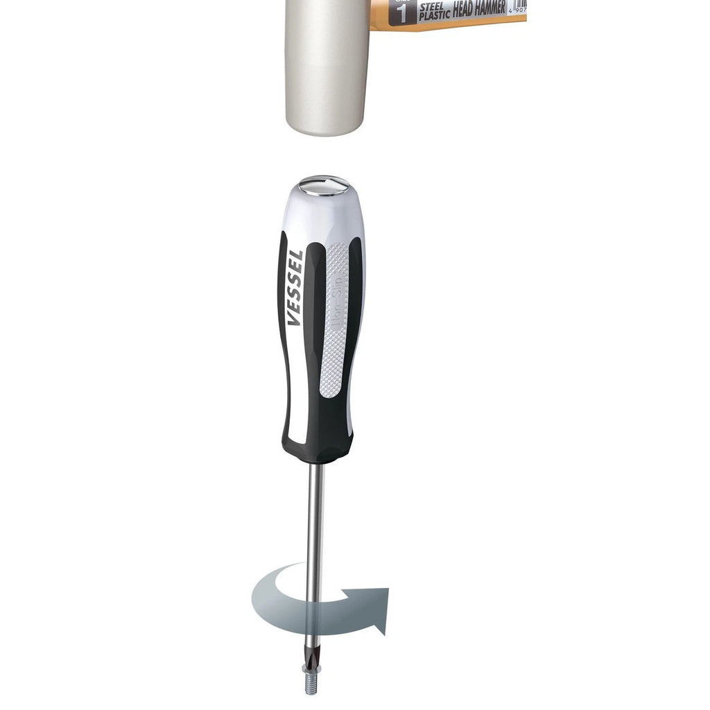 VESSEL Megadora impactor driver +2,+3 100mm-150mm No.980 made in Japan