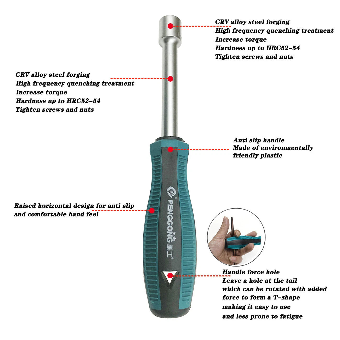 10pcs Screwdriver Set Socket Hex Torque Wrench Multitool Hex 3-9MM Repair Tools