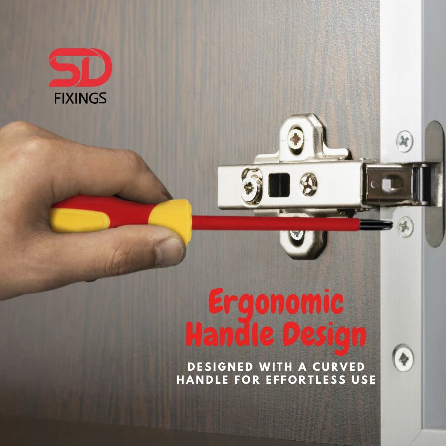 SET 10pcs Phillips&Slotted Magnetic Tip Precision VDE Test Insulated Screwdriver