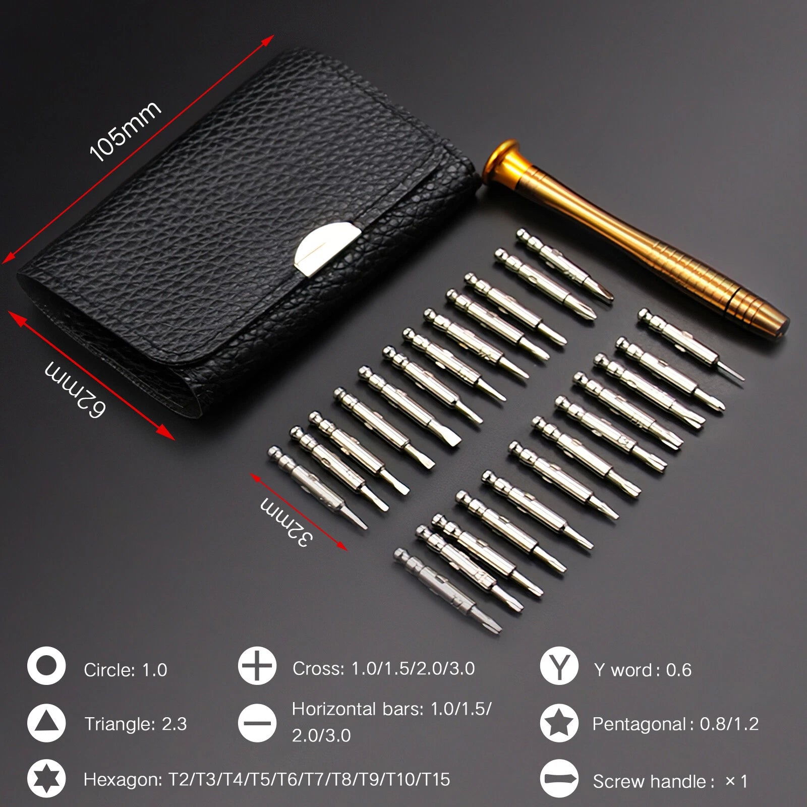 25 in 1 Small Screwdriver Set Mini Pocket Screwdriver kit for Repair Electronics