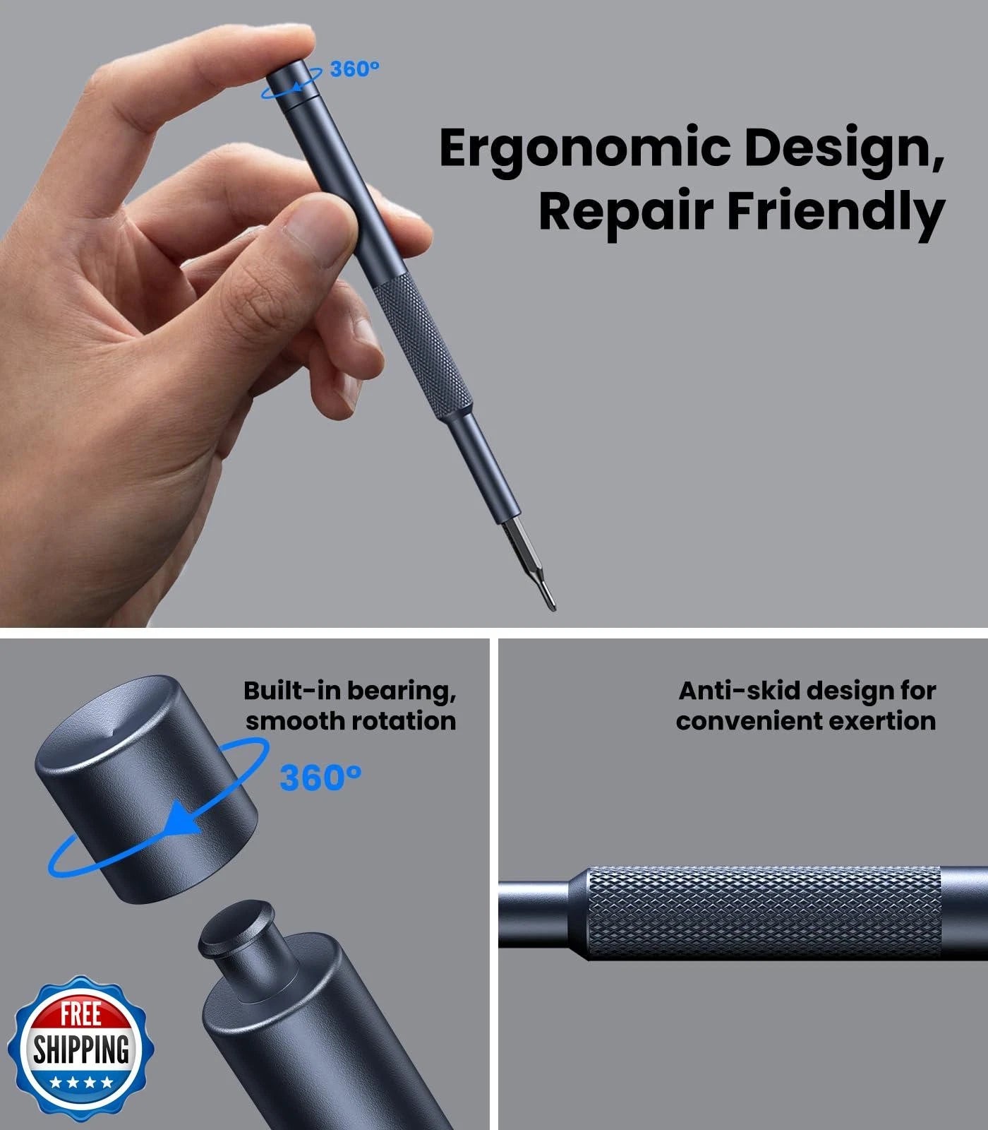 AXTH 25-in-1 Small Precision Screwdriver Set, Professional Magnetic Mini Repa