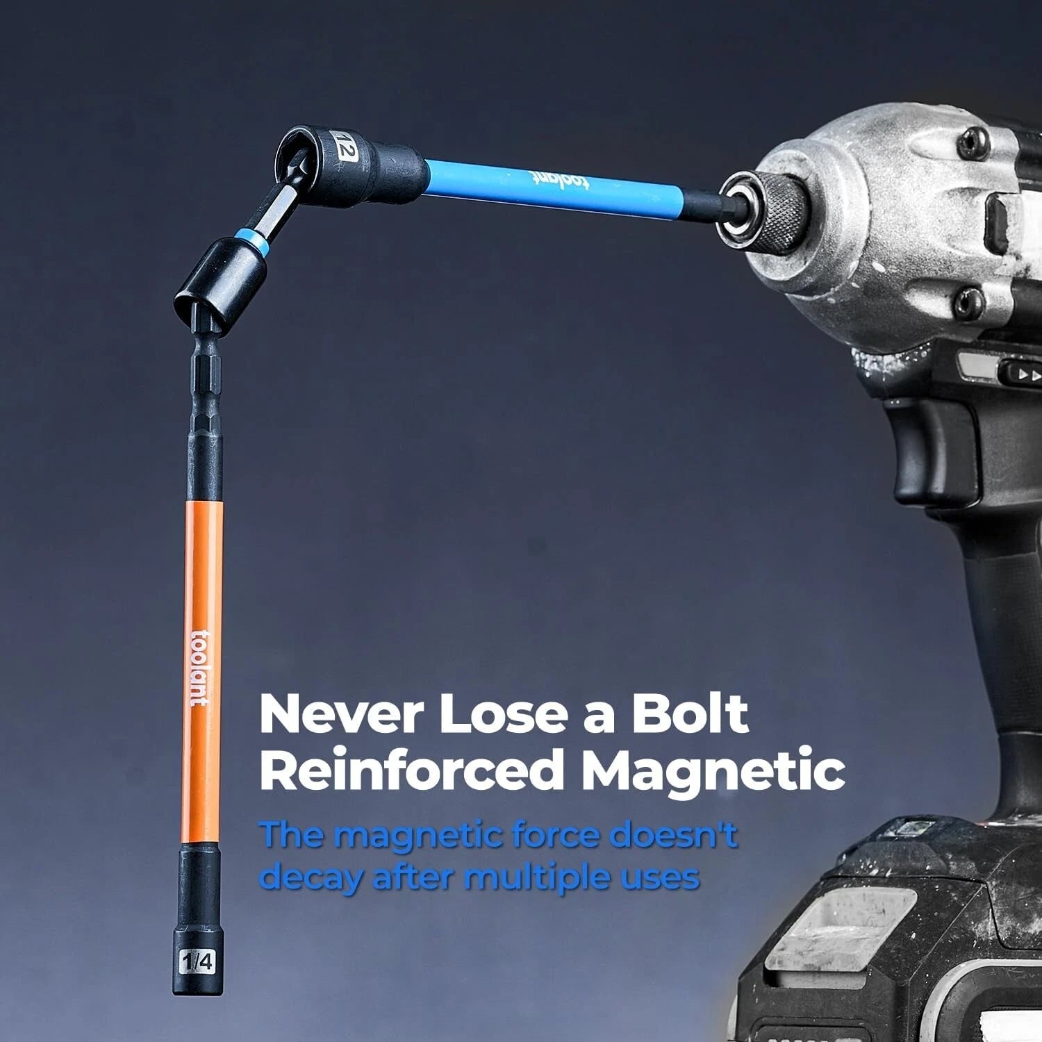 Toolant 21Pcs Extra Long Nut Driver Bit Set, Sae/Metric Magnetic Nut Driver Set