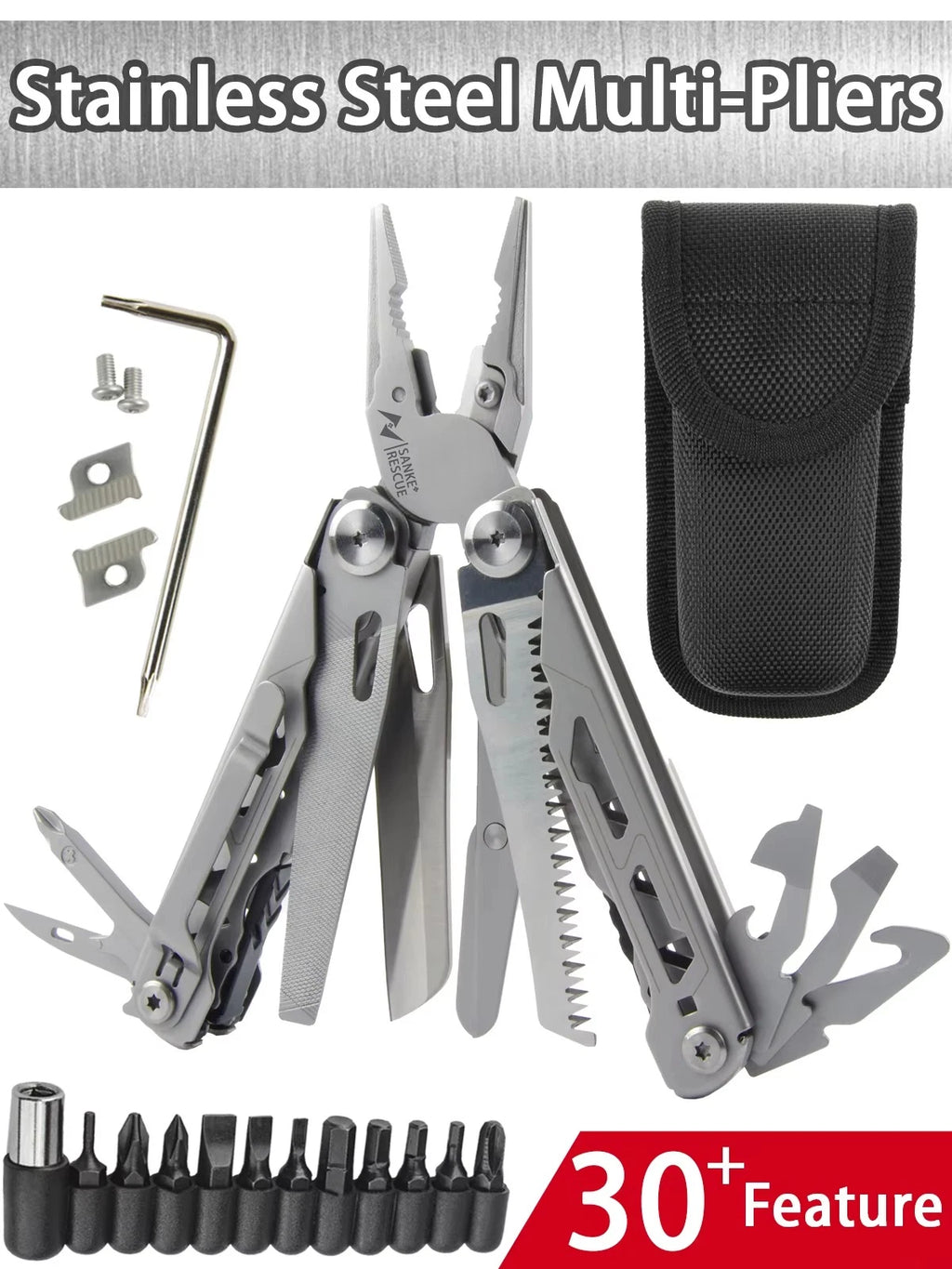32 In 1 Hand Tools Multi-Tool Pliers and Screwdriver Set Electrician Automatic