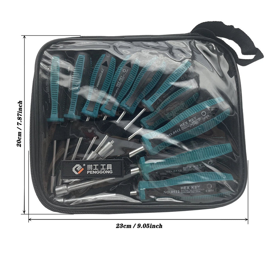 10pcs Screwdriver Set Socket Hex Torque Wrench Multitool Hex 3-9MM Repair Tools