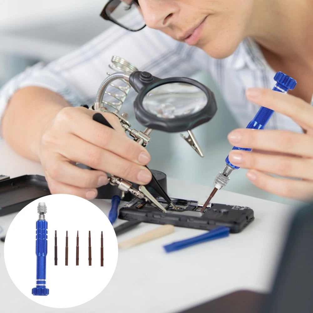 Screwdriver Repair Tool Glasses Kit with Screws Precision Screwdrivers