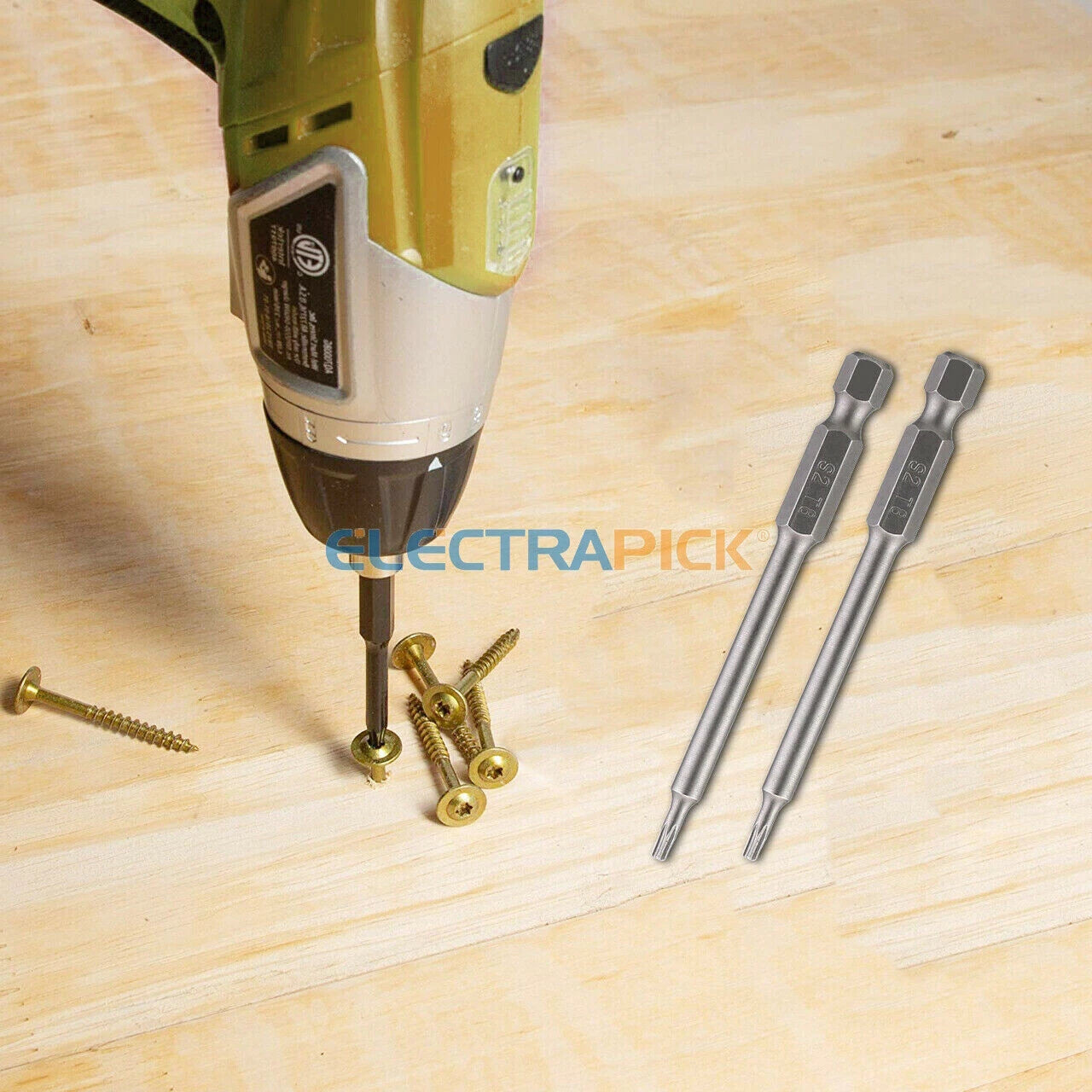 11PC Torx Bit Set Quick Change Connect Impact Driver Drill Security Tamper Proof