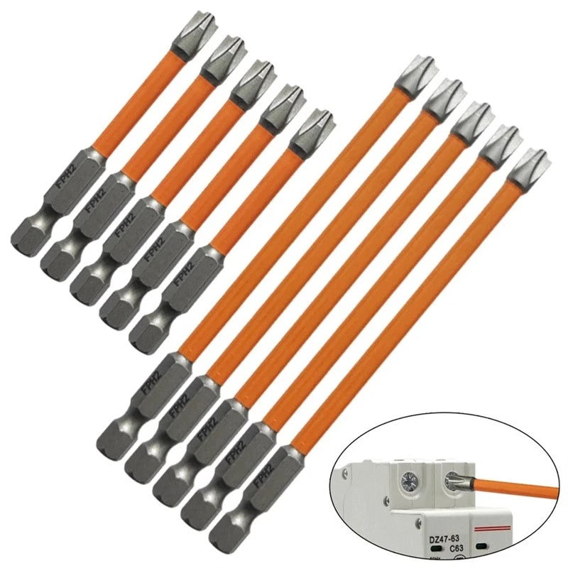 Super Strong Magnetic Special Slotted Cross Screwdriver Bit For Electrician FPH2