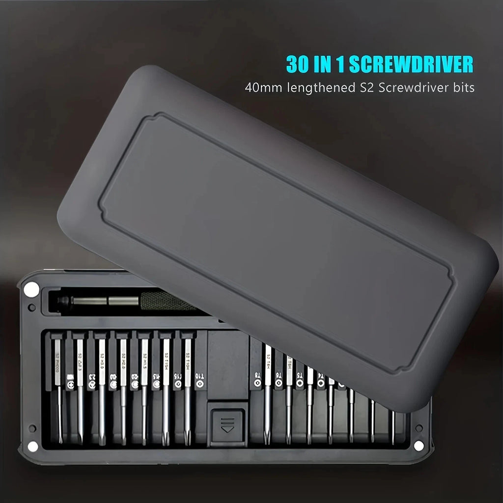 Precision Screwdriver Set 30in 1 Magnetic Repair Kit with 28 PCS 40mm Extra Long